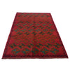 Red Color Baluchi Rug 4' 2" x 6' 4" (ft) - No. W28022