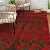 Red Color Baluchi Rug 4' 2" x 6' 4" (ft) - No. W28022