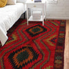 Red Color Baluchi Rug 4' 4" x 6' 8" (ft) - No. W28025