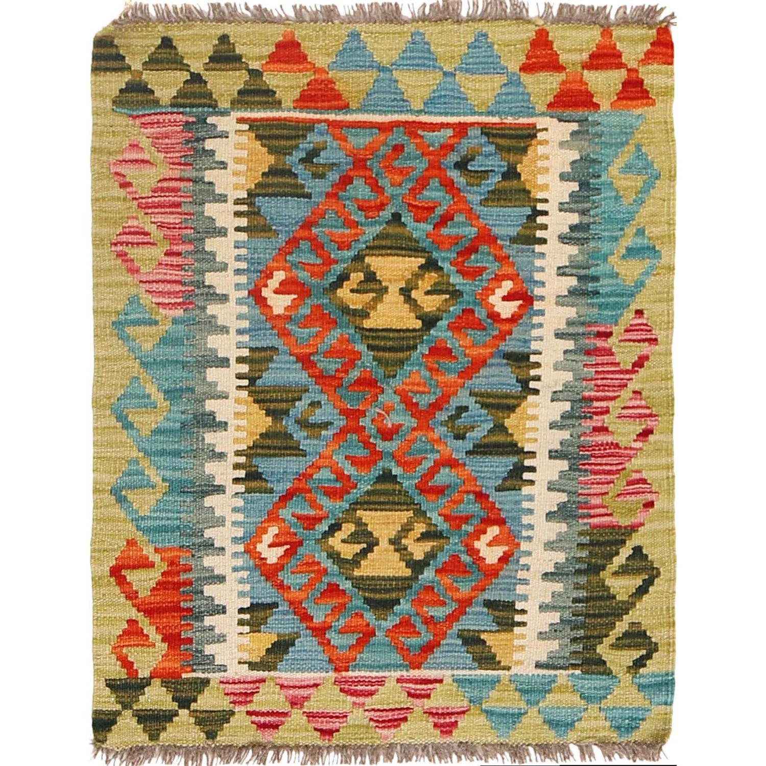 Handmade Vegetable Kelim 2' 0" x 2' 7" (ft) - No. W29854