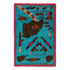 Blue Color War Rug 2' 8" x 4' 2" (ft) - No. W30705