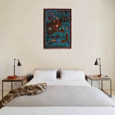 Handmade War Rug 2' 10" x 4' 0" (ft) - No. W30735