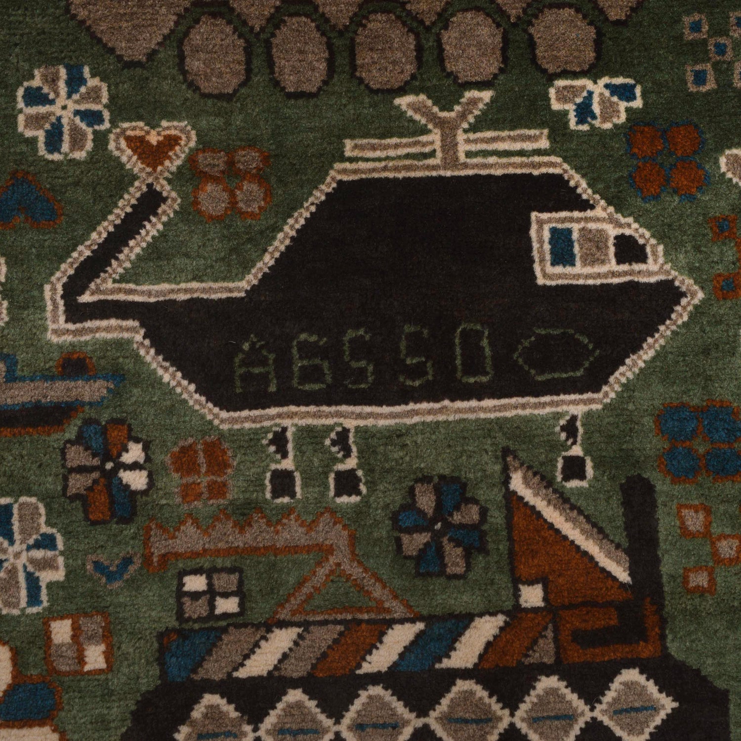 War Rug 2' 9" x 4' 0" (ft) - No. W30736