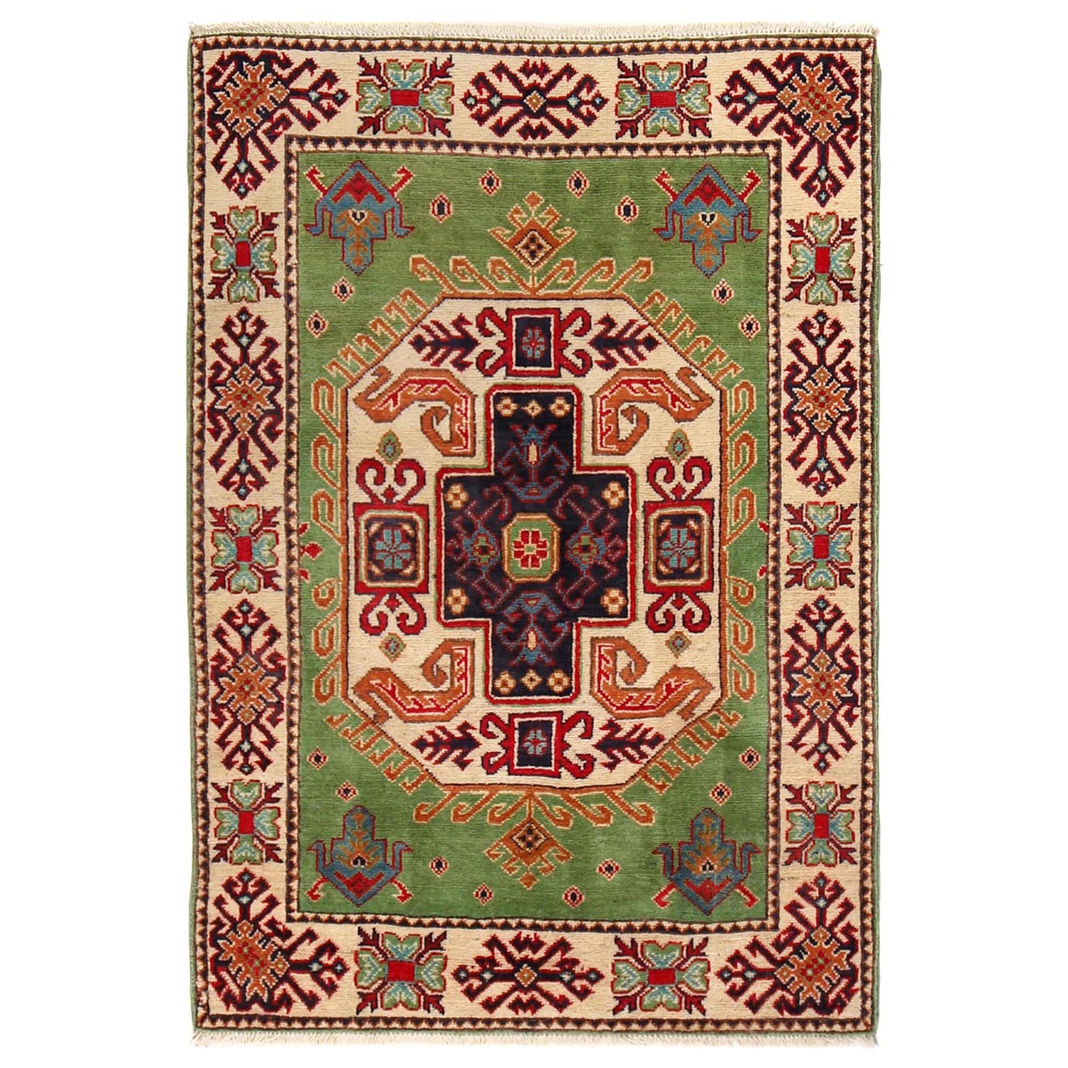 Oriental Kazak Carpet 3' 3" x 4' 8" (ft) - No. W30743