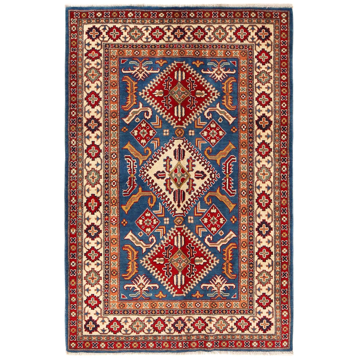 Oriental Kazak Carpet 3' 11" x 5' 11" (ft) - No. W30744