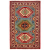 Hand Knotted Kazak Carpet 3' 1" x 4' 11" (ft) - No. W30747