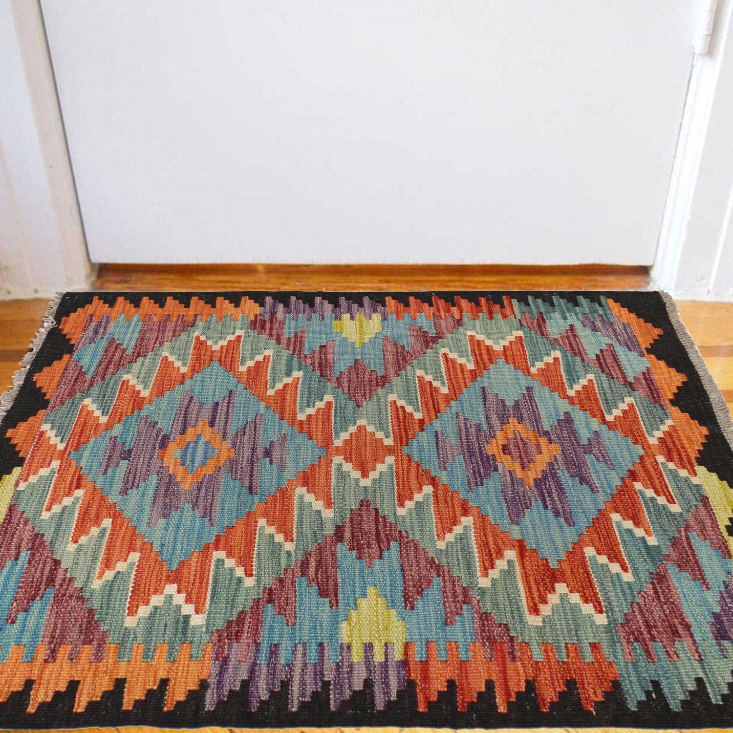 Handmade Vegetable Kilim 2' 0" x 3' 1" (ft) - No. W30759
