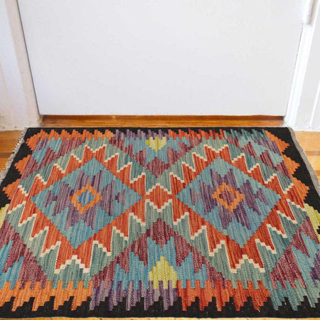 Handmade Vegetable Kilim 2' 0" x 3' 1" (ft) - No. W30759