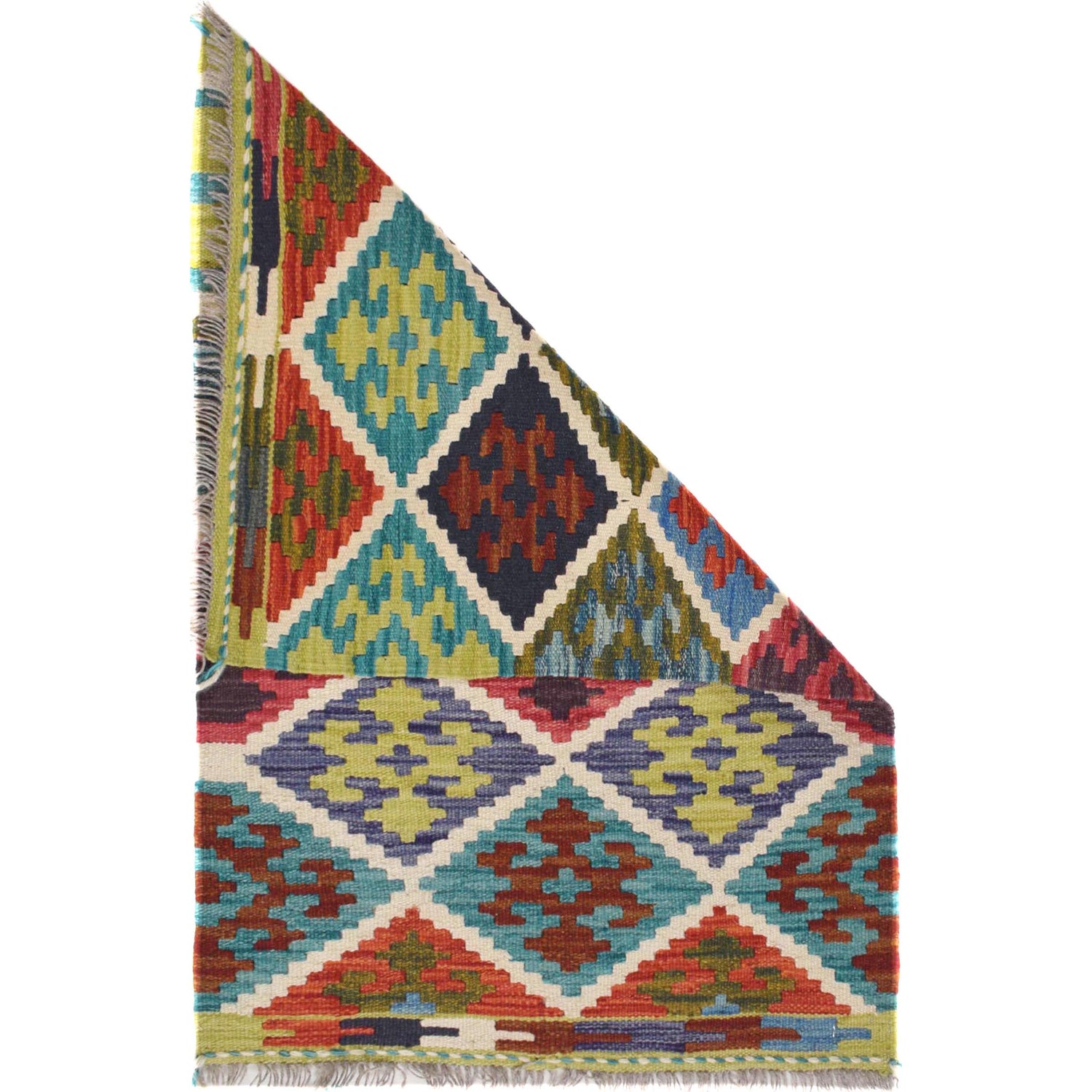 Handmade Vegetable Kilim 2' 0" x 3' 0" (ft) - No. W30778