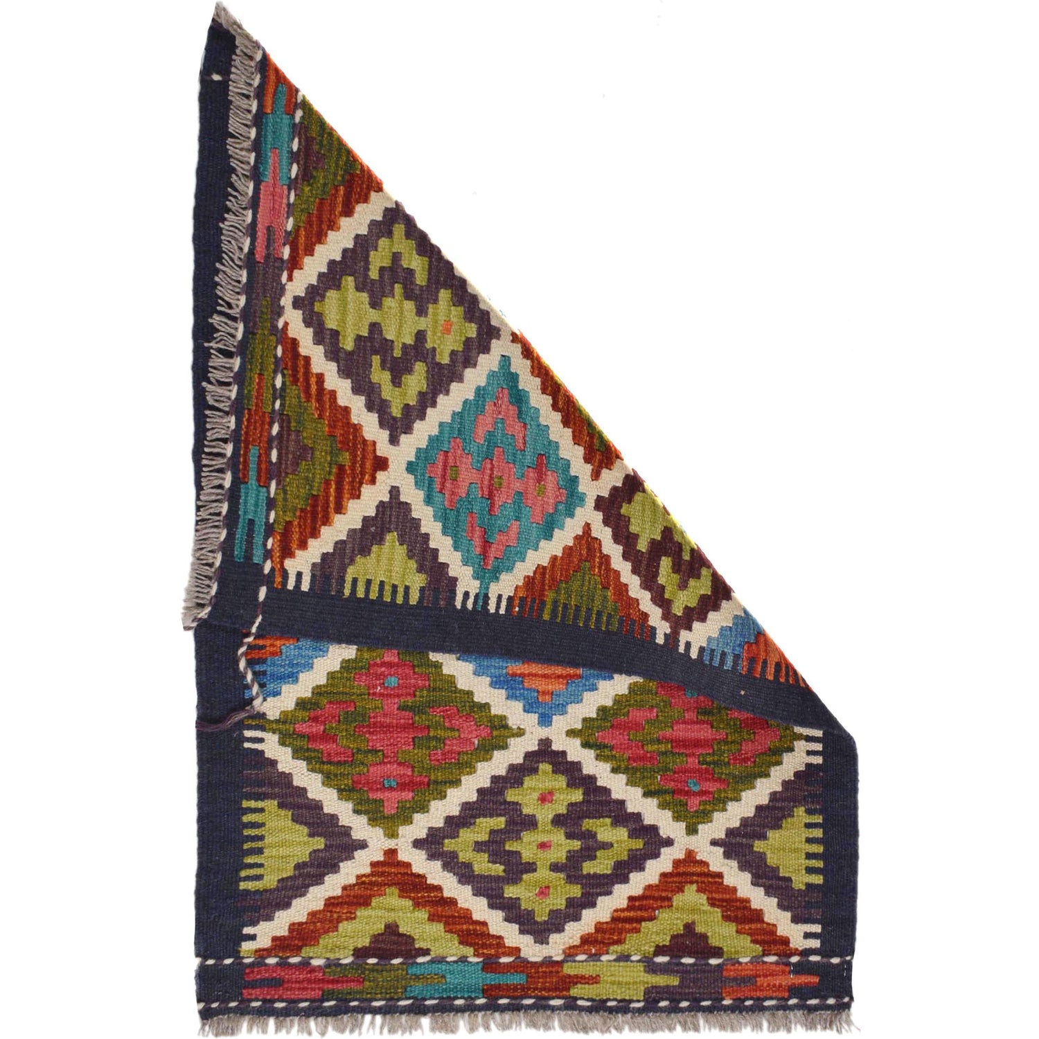 Handmade Vegetable Kelim 2' 0" x 2' 11" (ft) - No. W30804