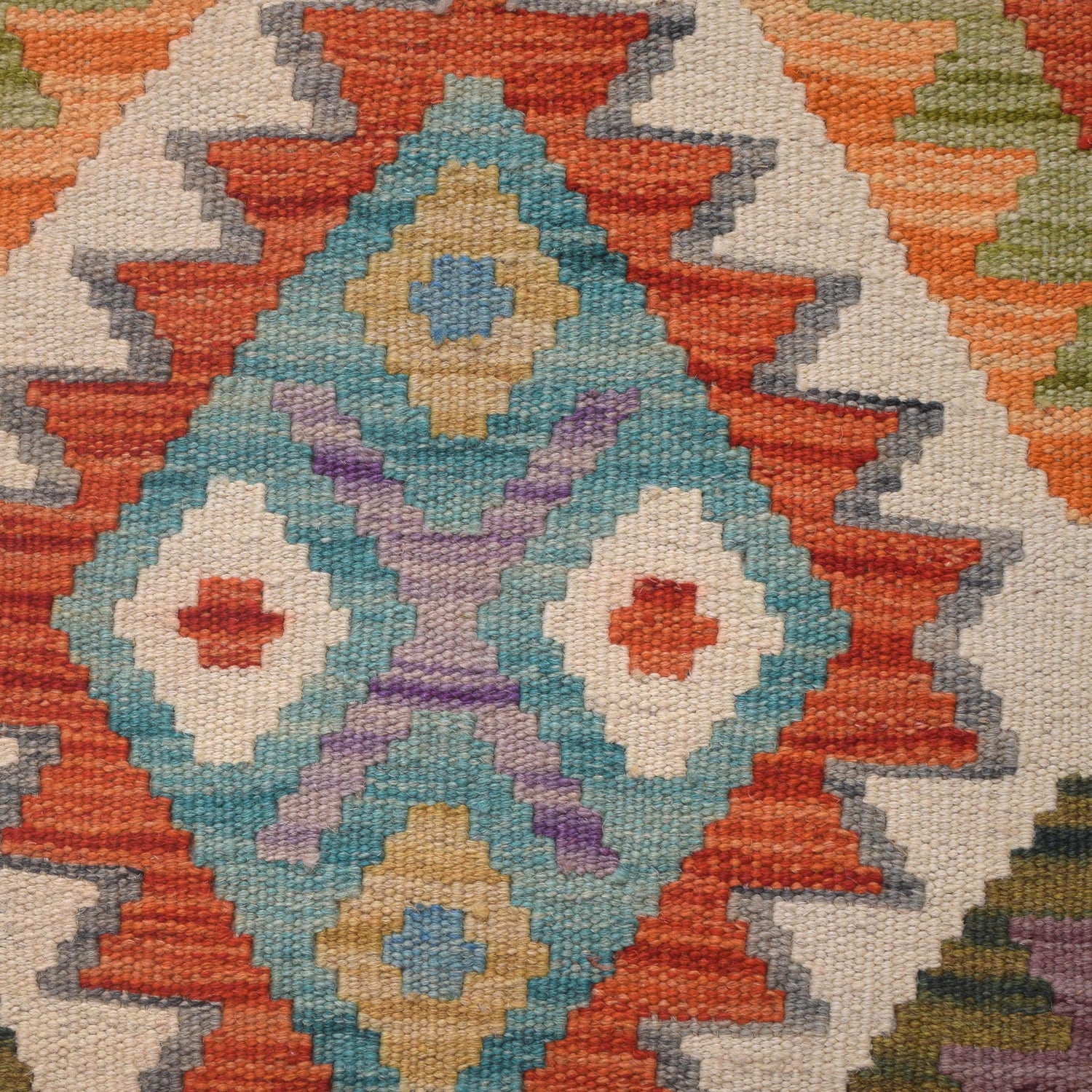 Vegetable Kilim Runner 2' 8" x 9' 5" (ft) - No. W30873