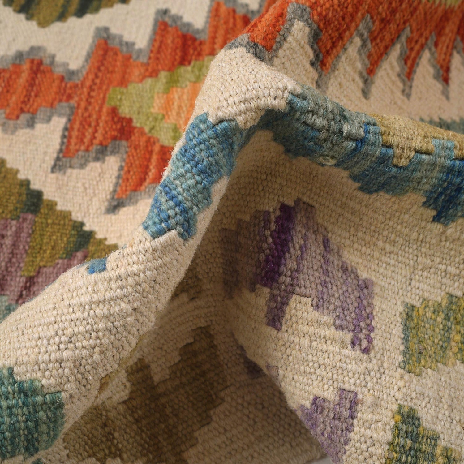 Vegetable Kilim Runner 2' 8" x 9' 5" (ft) - No. W30873