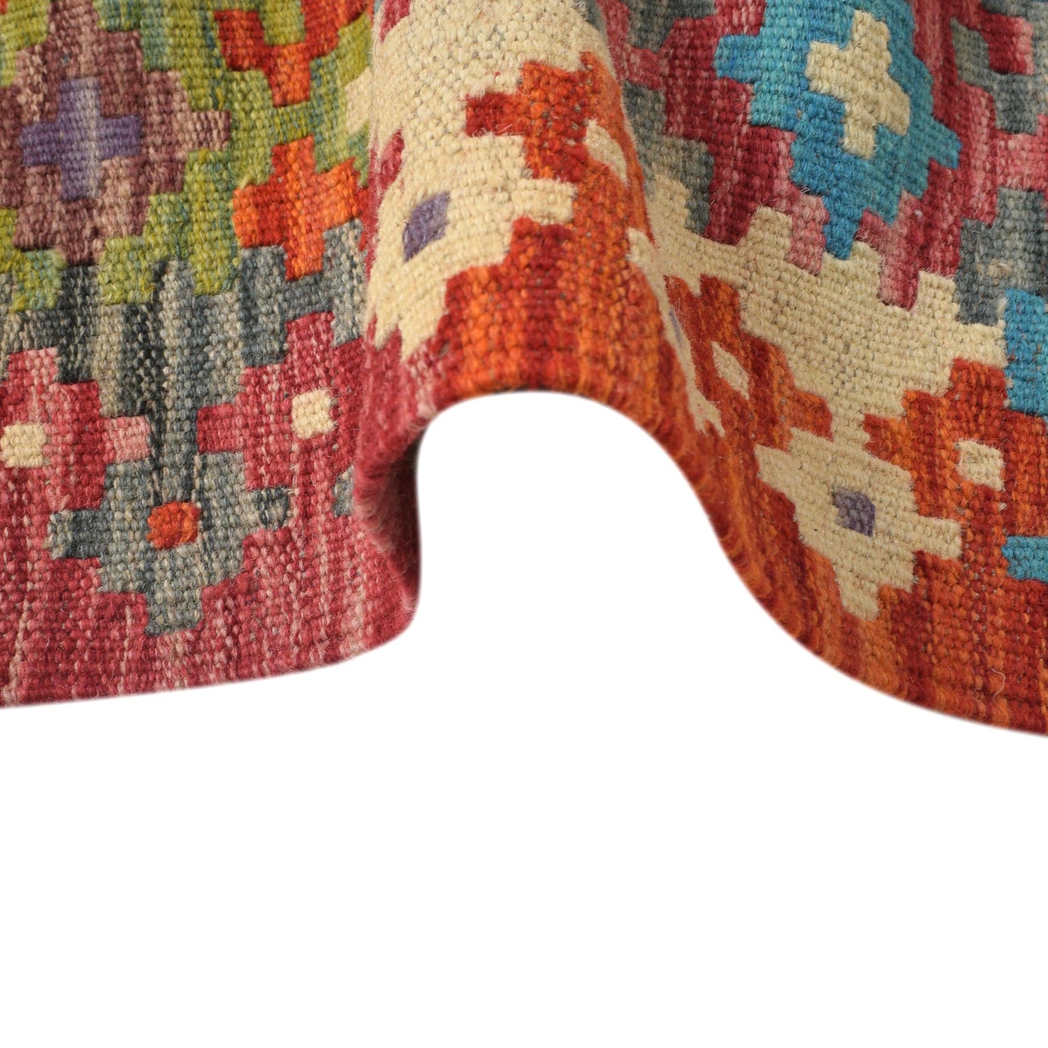 Vegetable Kelim Runner 2' 9" x 9' 4" (ft) - No. W31059