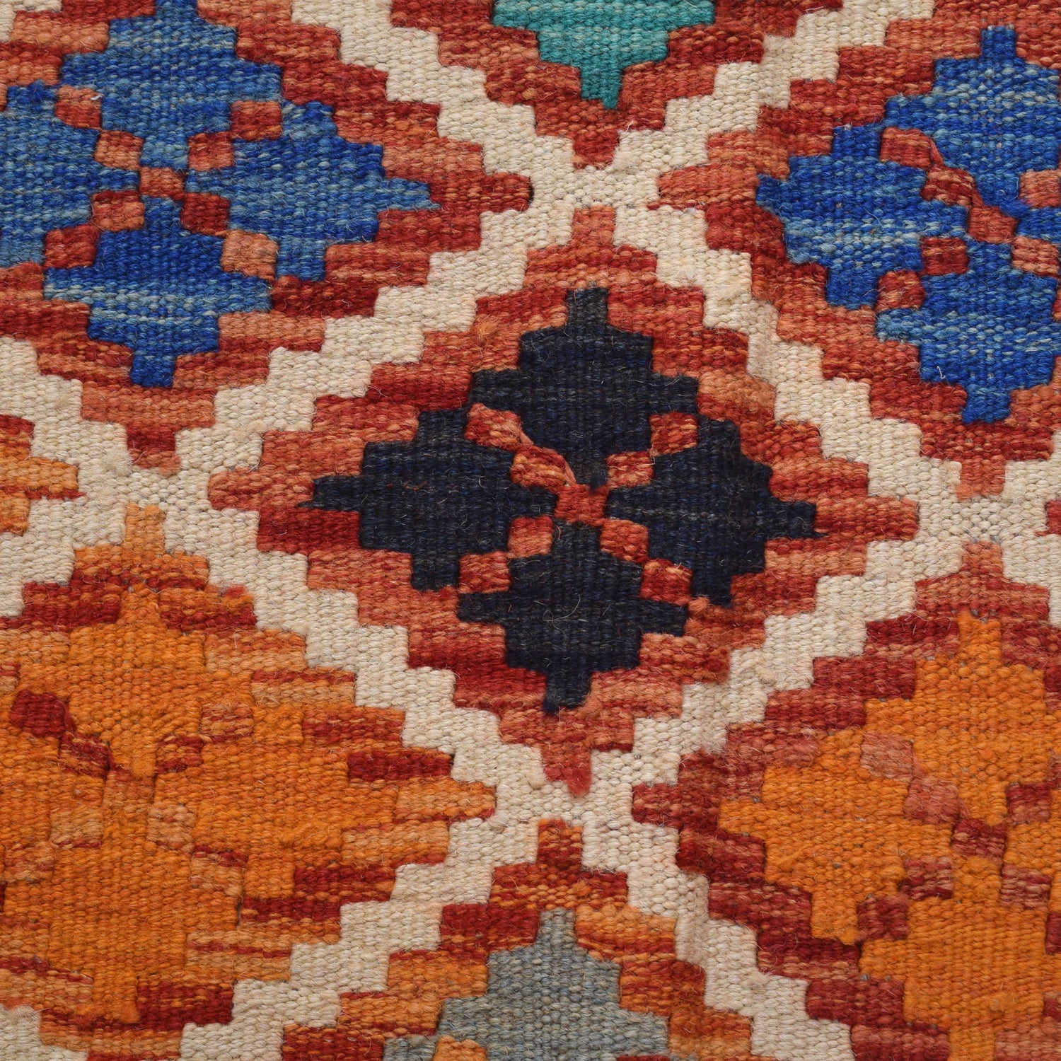 Handmade Vegetable Kelim 4' 3" x 6' 4" (ft) - No. W31078