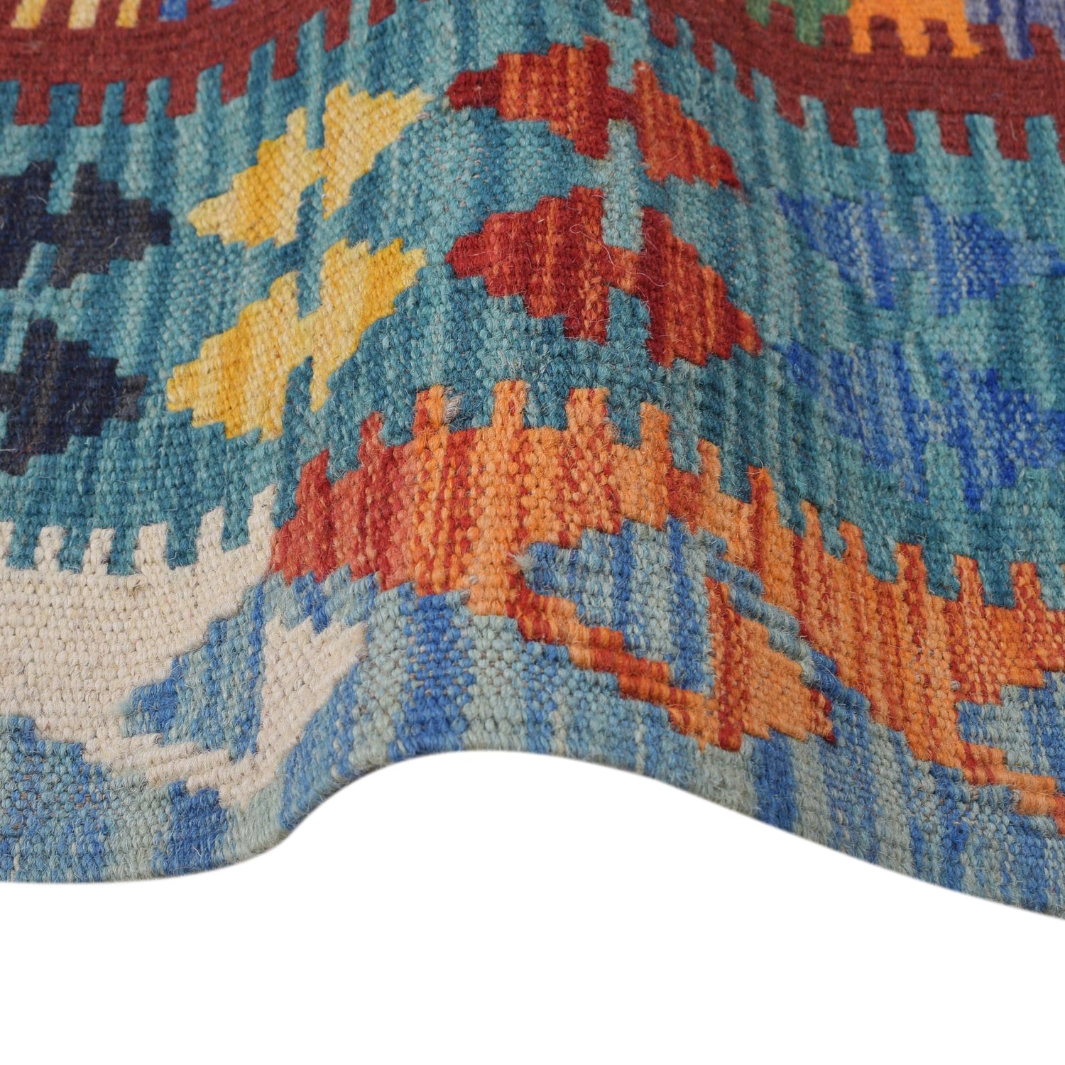 Handmade Vegetable Kelim 4' 3" x 6' 4" (ft) - No. W31078