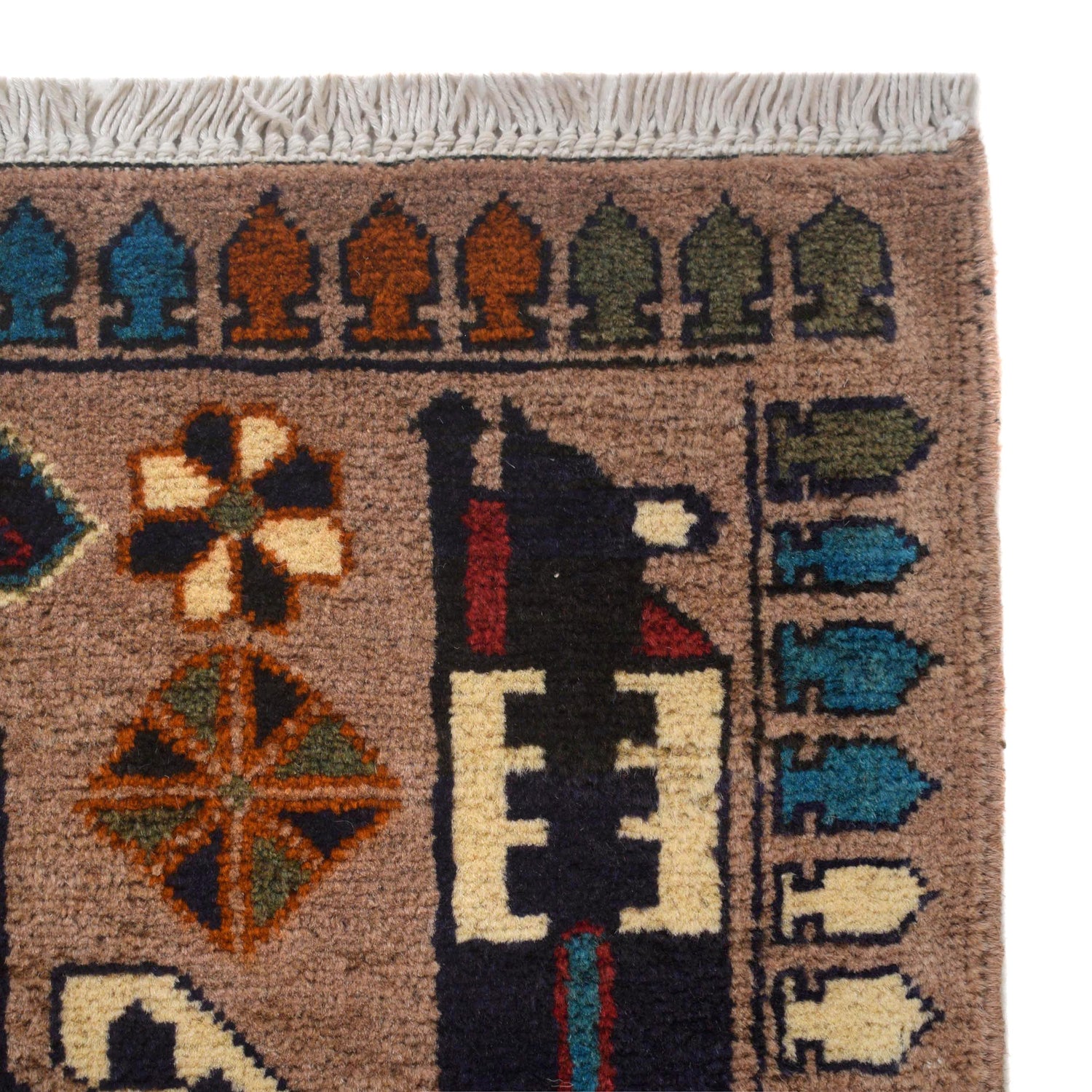 Hand Knotted War Rug 2' 8" x 4' 2" (ft) - No. W31087