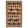 Hand Knotted War Rug 2' 0" x 3' 1" (ft) - No. W31091