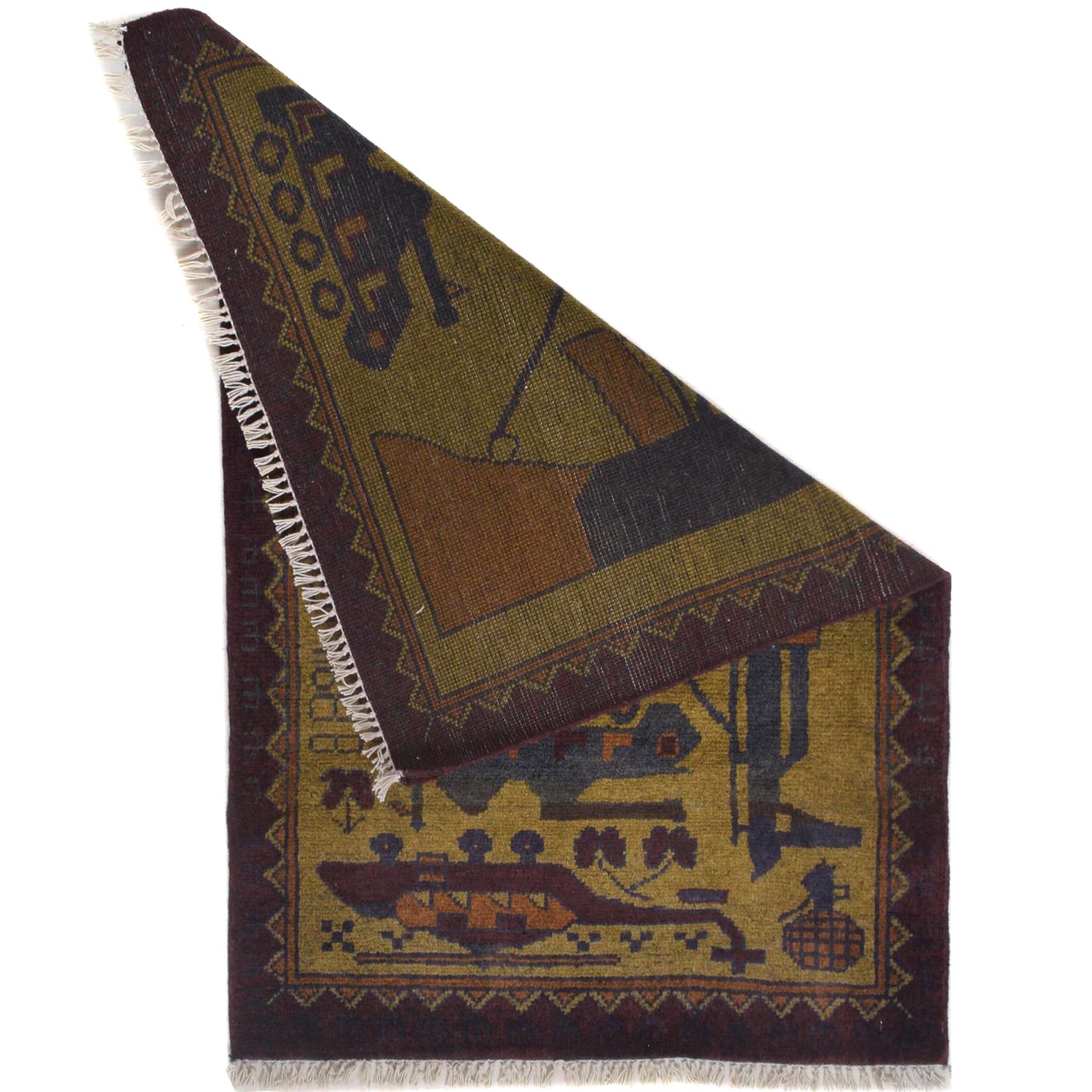 War Rug 2' 0" x 2' 11" (ft) - No. W31094