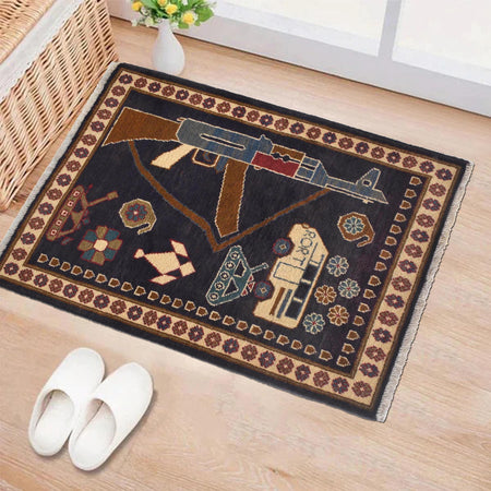 War Rug 2' 2" x 2' 11" (ft) - No. W31103
