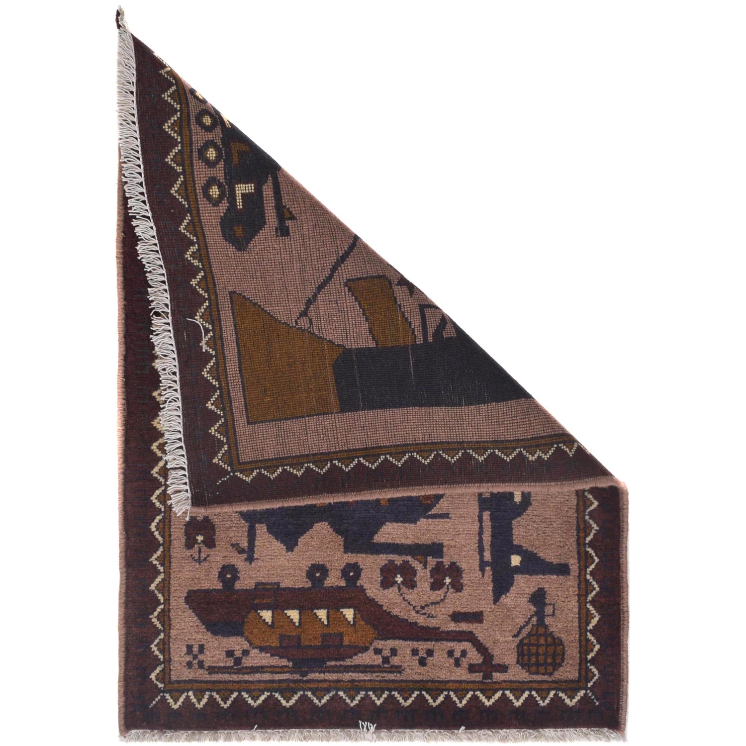 War Rug 2' 1" x 2' 10" (ft) - No. W31106