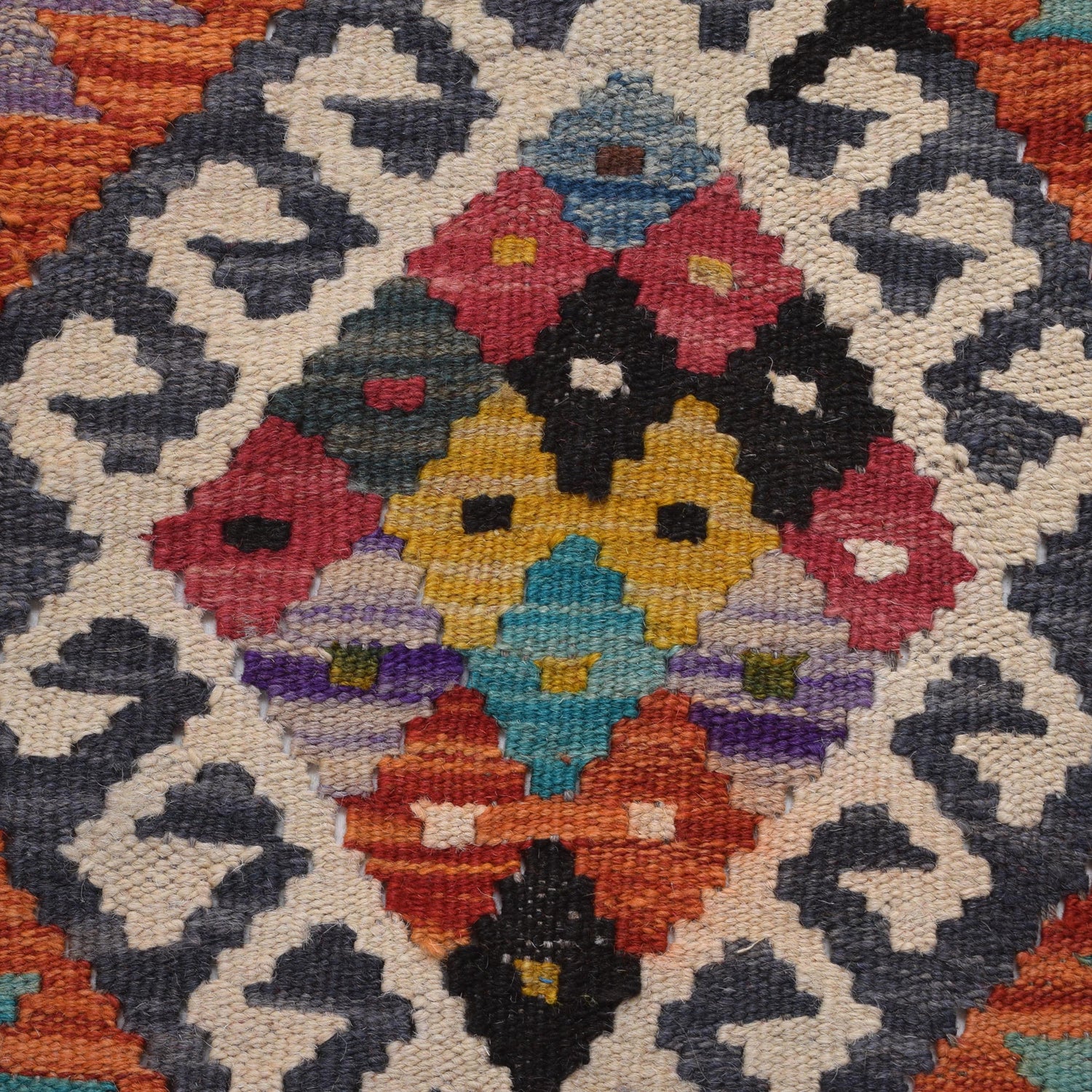 Vegetable Kelim Runner 2' 8" x 9' 9" (ft) - No. W31127