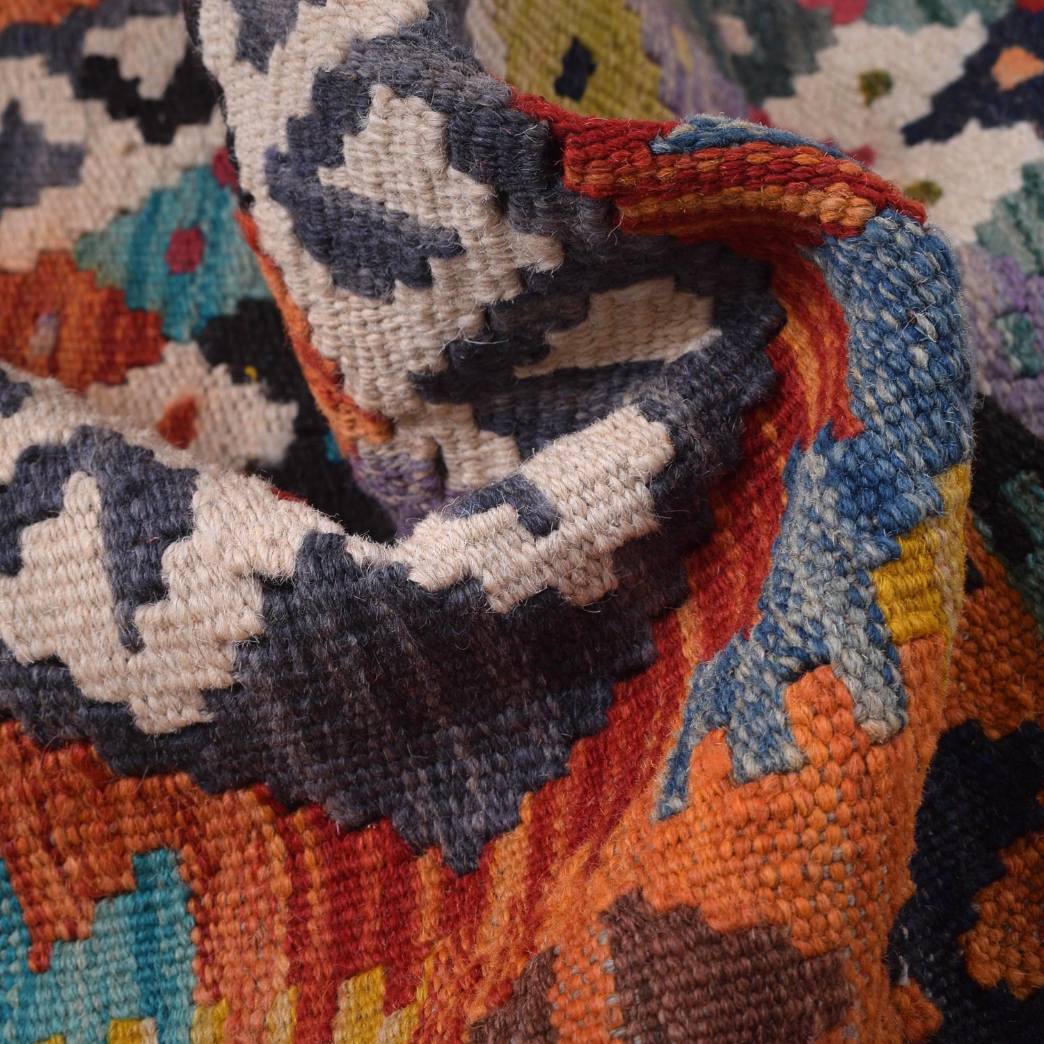 Vegetable Kelim Runner 2' 8" x 9' 9" (ft) - No. W31127