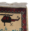 Handmade War Rug 2' 8" x 4' 2" (ft) - No. W31154