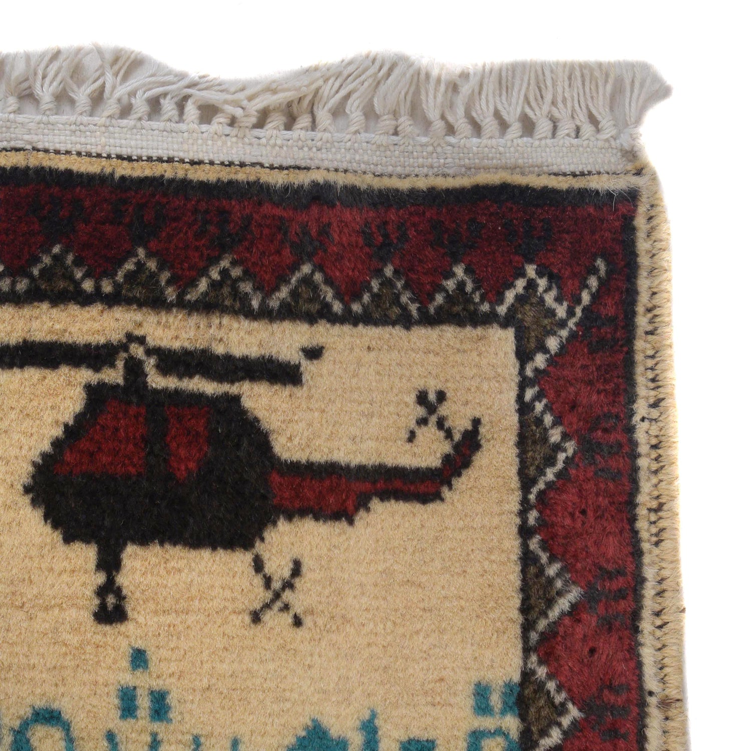 Handmade War Rug 2' 8" x 4' 2" (ft) - No. W31154