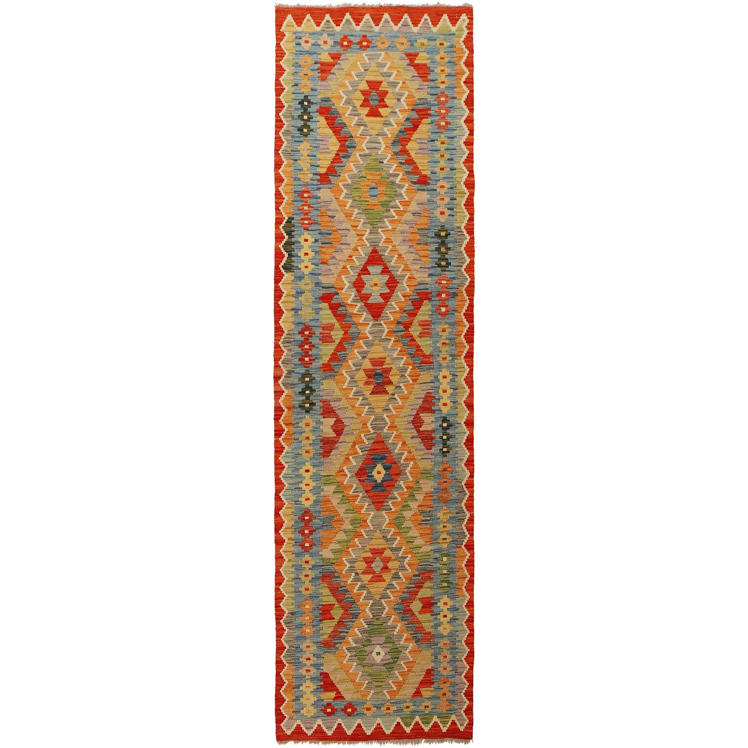 Vegetable Kilim Runner 2' 7" x 9' 9" (ft) - No. W31580