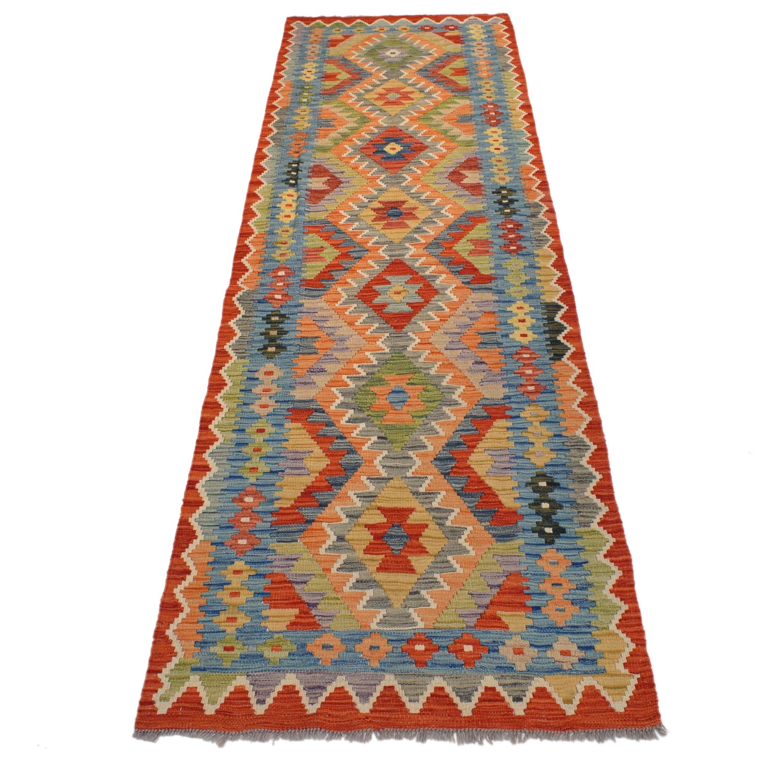 Vegetable Kilim Runner 2' 7" x 9' 9" (ft) - No. W31580