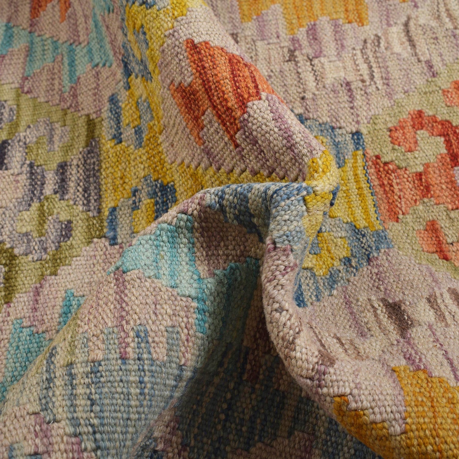 Vegetable Kelim Runner 2' 0" x 6' 5" (ft)- No. W31588