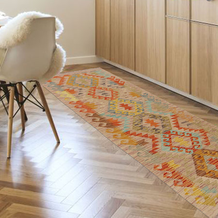 Vegetable Kelim Runner 2' 0" x 6' 5" (ft)- No. W31588