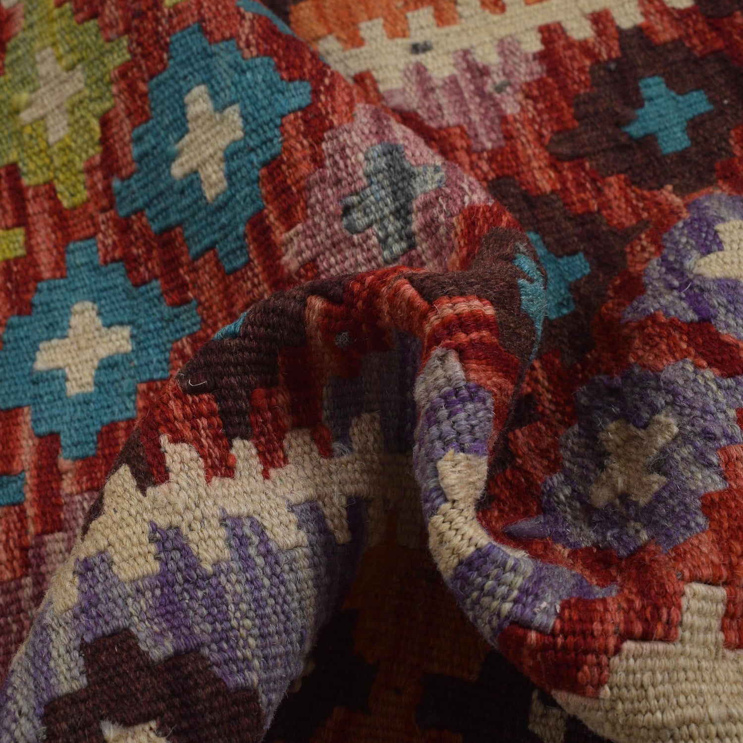 Vegetable Kilim Runner 2' 1" x 6' 4" (ft)- No. W31589