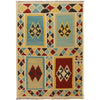 Handmade Vegetable Kilim 4' 4" x 6' 3" (ft) - No. W31593