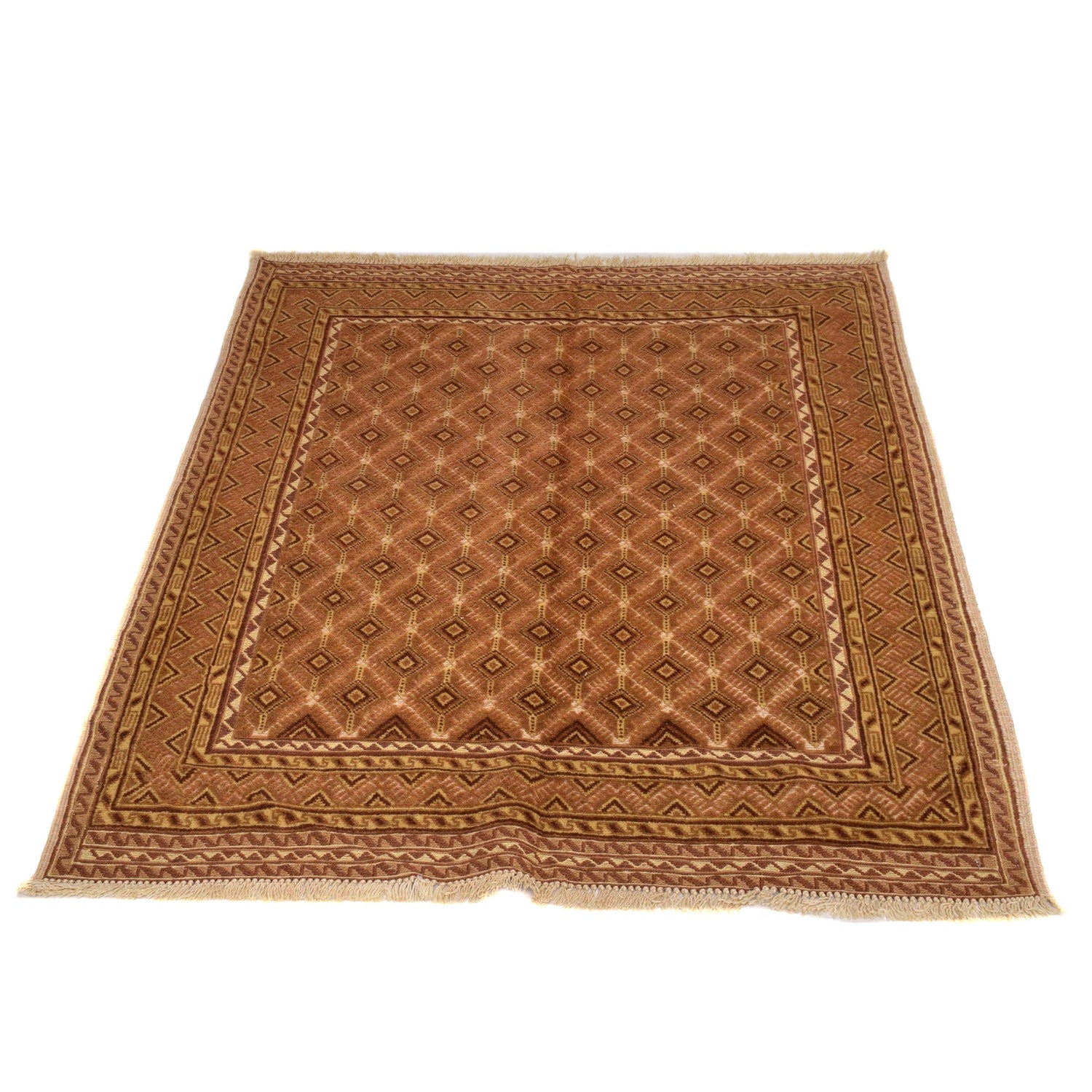 Luxury Kilim Rug 3' 5" x 4' 3" (ft) - No. W31597