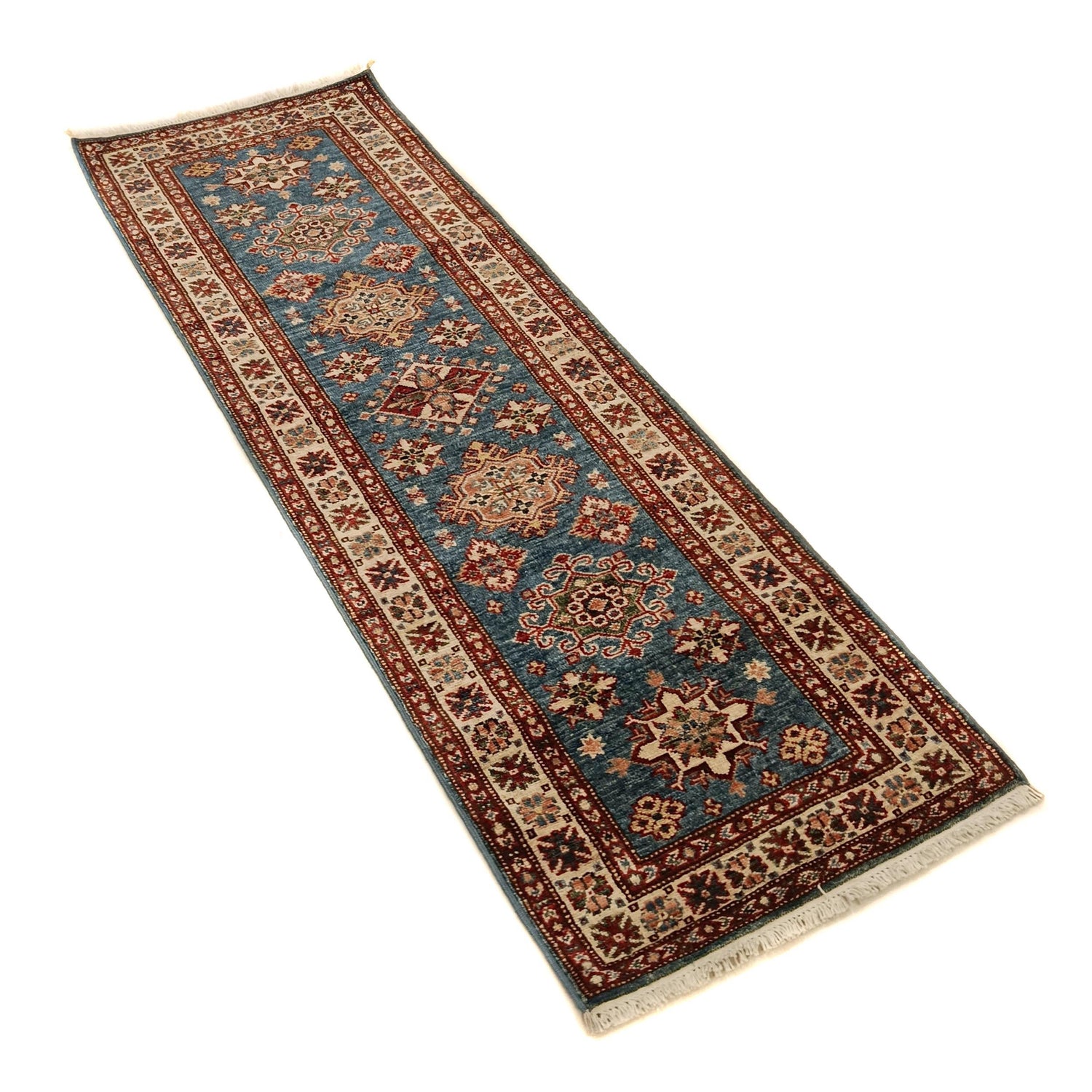Premium Quality Kazak Runner Rug 2' 1" x 6' 2" (ft) - No. W32073