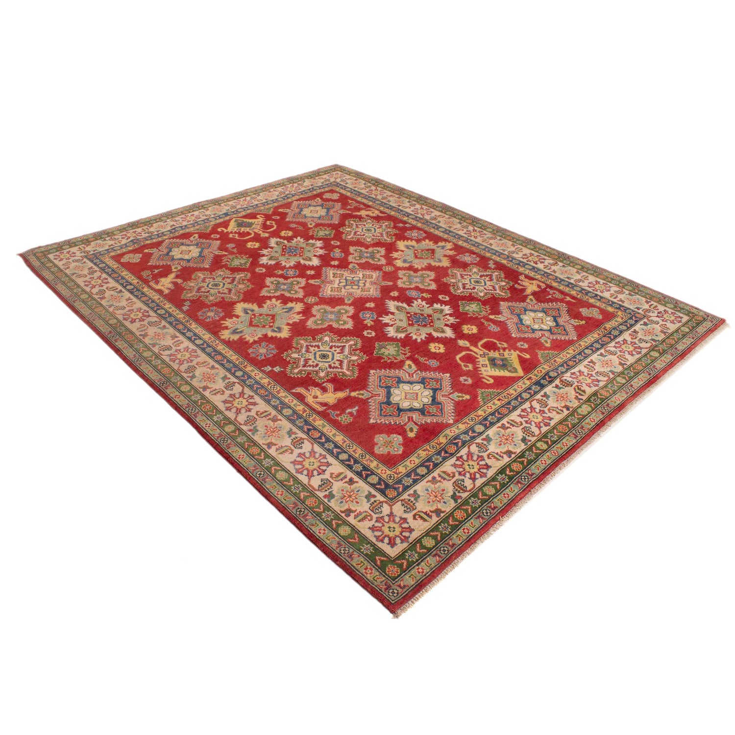 Red Kazak Carpet 8' 2" x 9' 10" (ft) - No. W34026