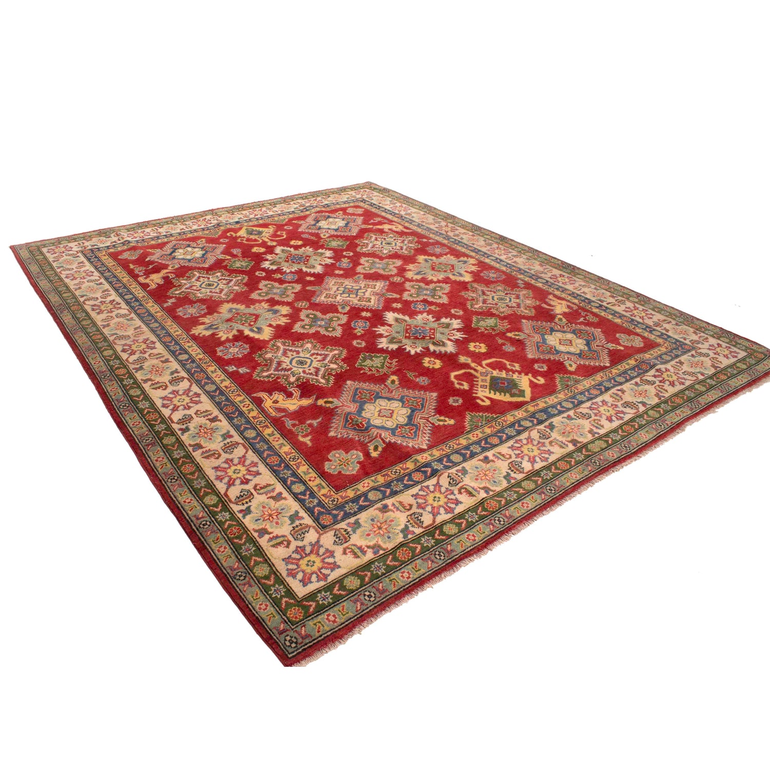 Red Kazak Carpet 8' 2" x 9' 10" (ft) - No. W34026