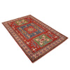 Hand Knotted Kazak Rug 3' 10" x 5' 11" (ft) - No. W34027