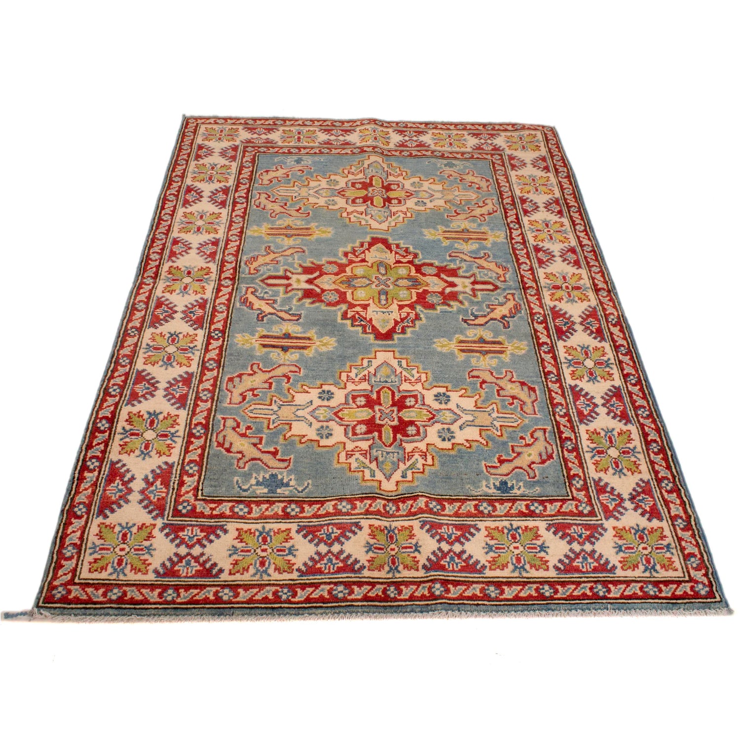 Oriental Kazak Rug 3' 11" x 5' 7" (ft) - No. W34028