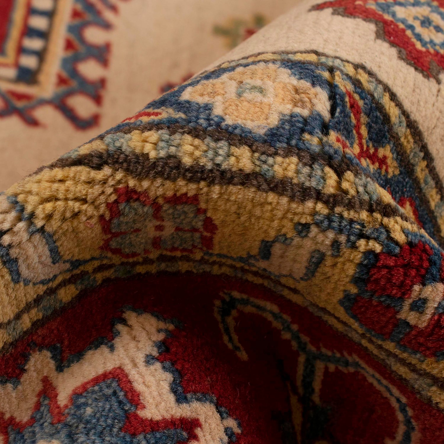 Hand Knotted Kazak Rug 6' 5" x 10' 4" (ft) - No. W34029