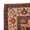 Red Kazak Rug 4' 1" x 5' 9" (ft) - No. W34030