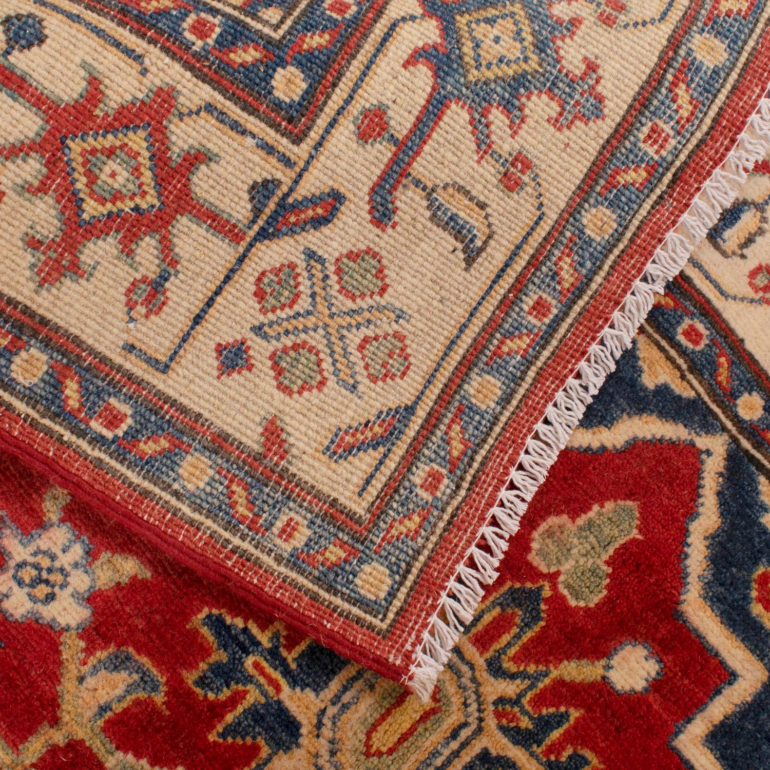 Red Kazak Rug 4' 1" x 5' 9" (ft) - No. W34030