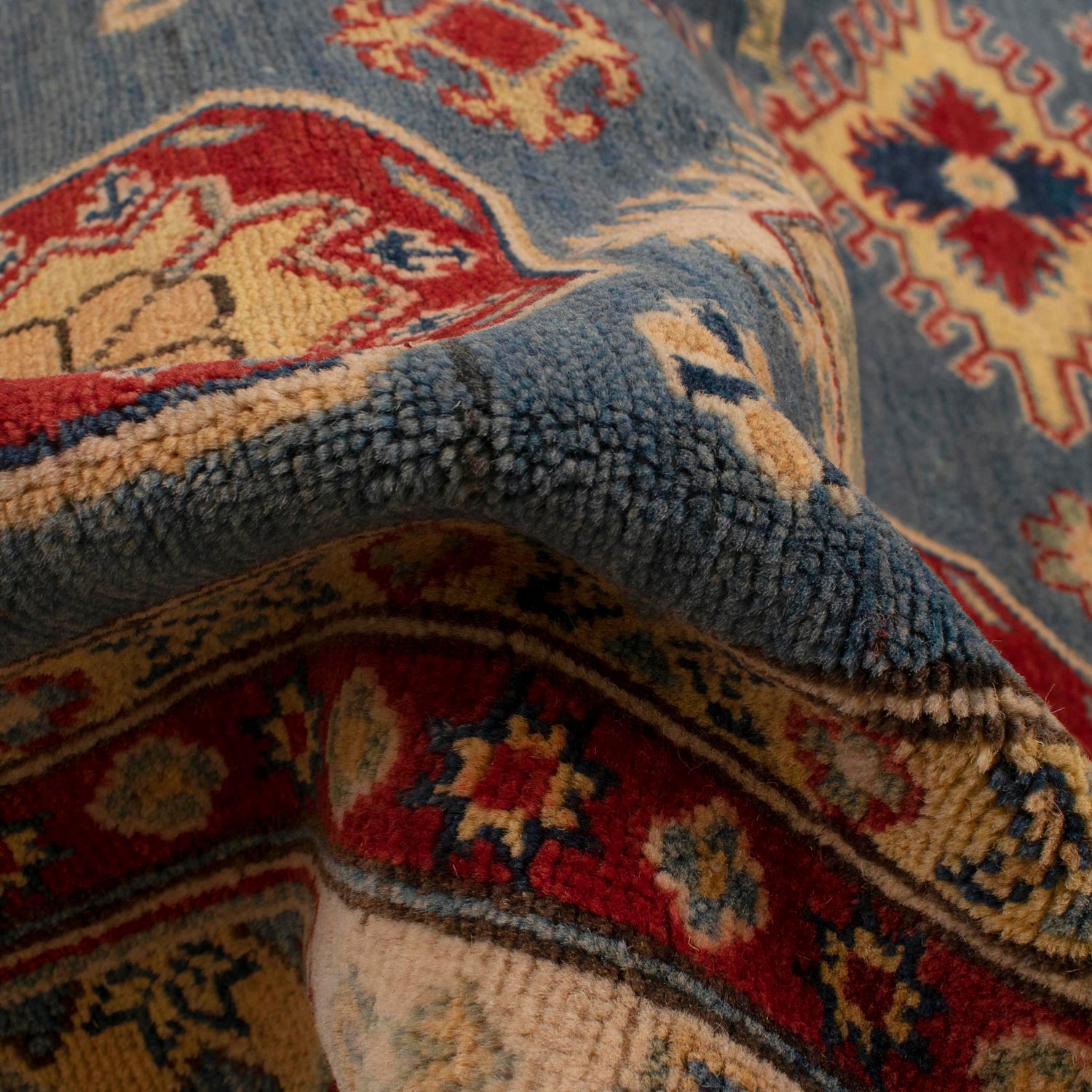 Hand Knotted Kazak Rug 5' 5" x 7' 2" (ft) - No. W34035