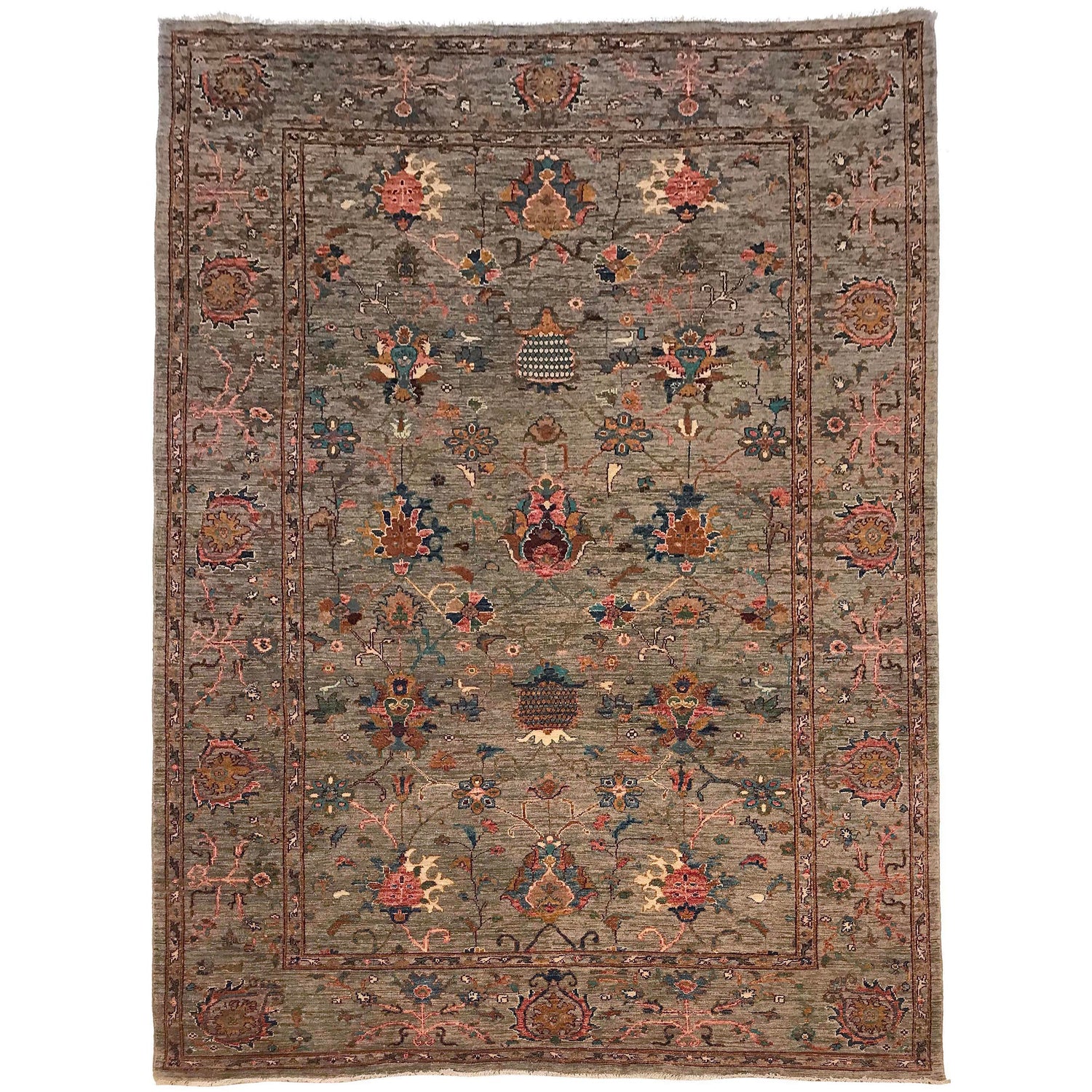 Handmade Sultani Area Rug 6' 5" x 9' 5" (ft) - No. W34040