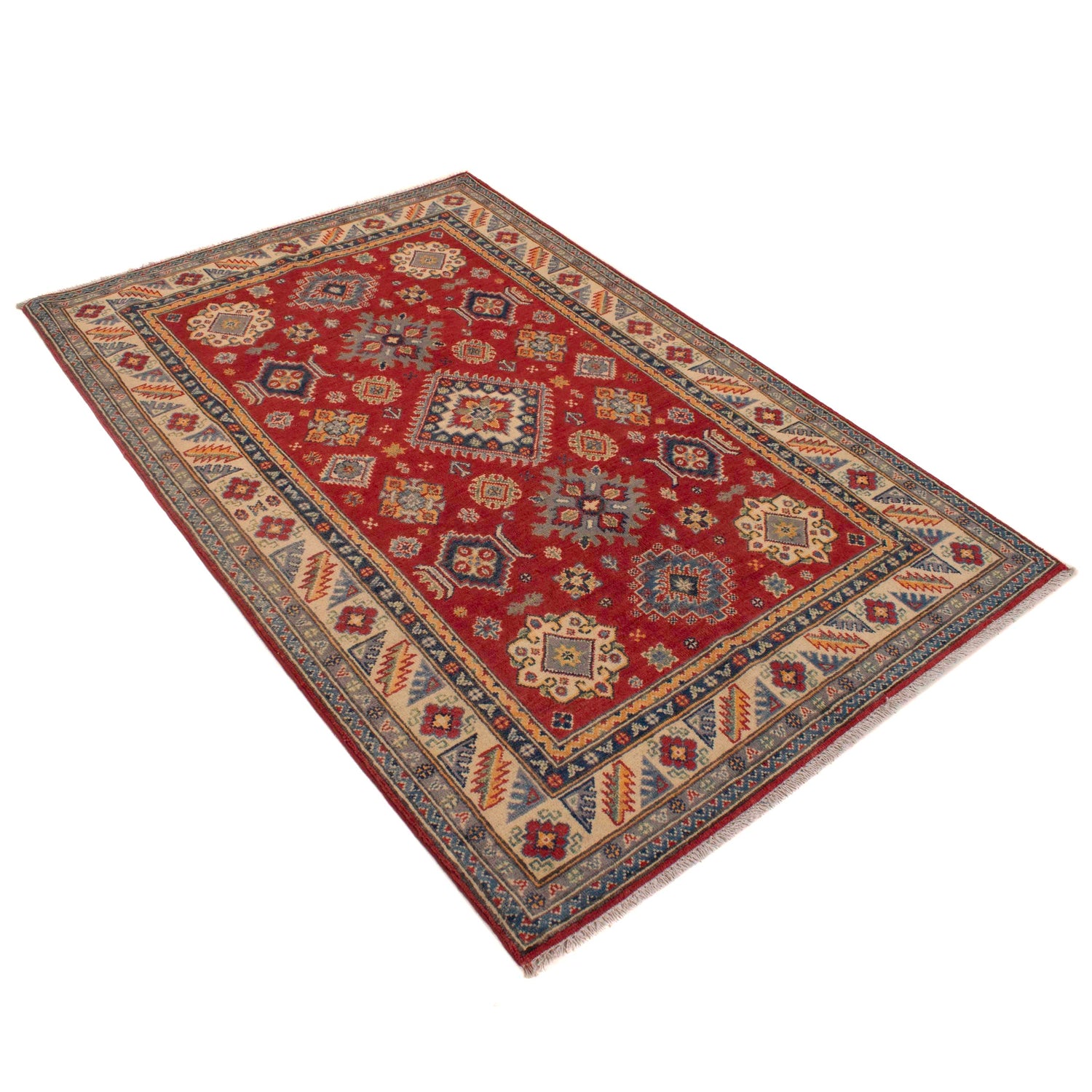 Oriental Kazak Rug 4' 0" x 6' 0" (ft) - No. W34047