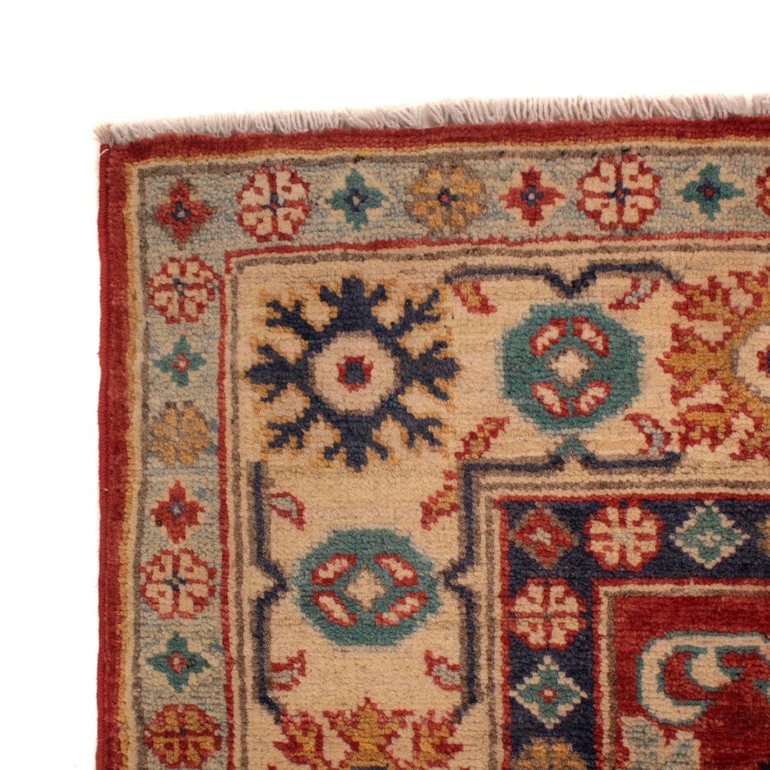 Hand Knotted Kazak Rug 4' 1" x 6' 0" (ft) - No. W34048