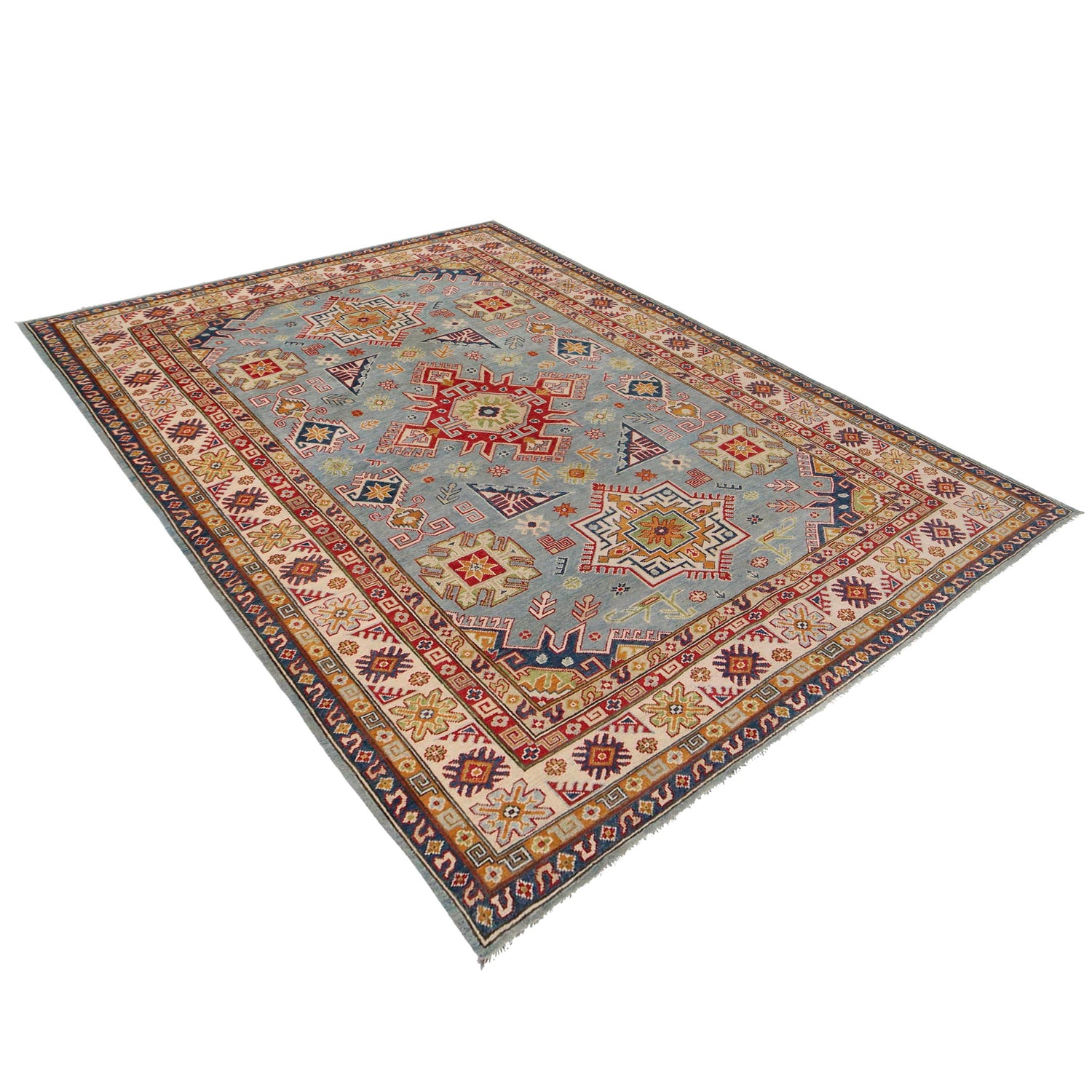 Oriental Kazak Rug 6' 8" x 9' 5" (ft) - No. W34050