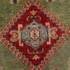 Green Color Kazak Rug 4' 11" x 6' 7" (ft) - No. W34055