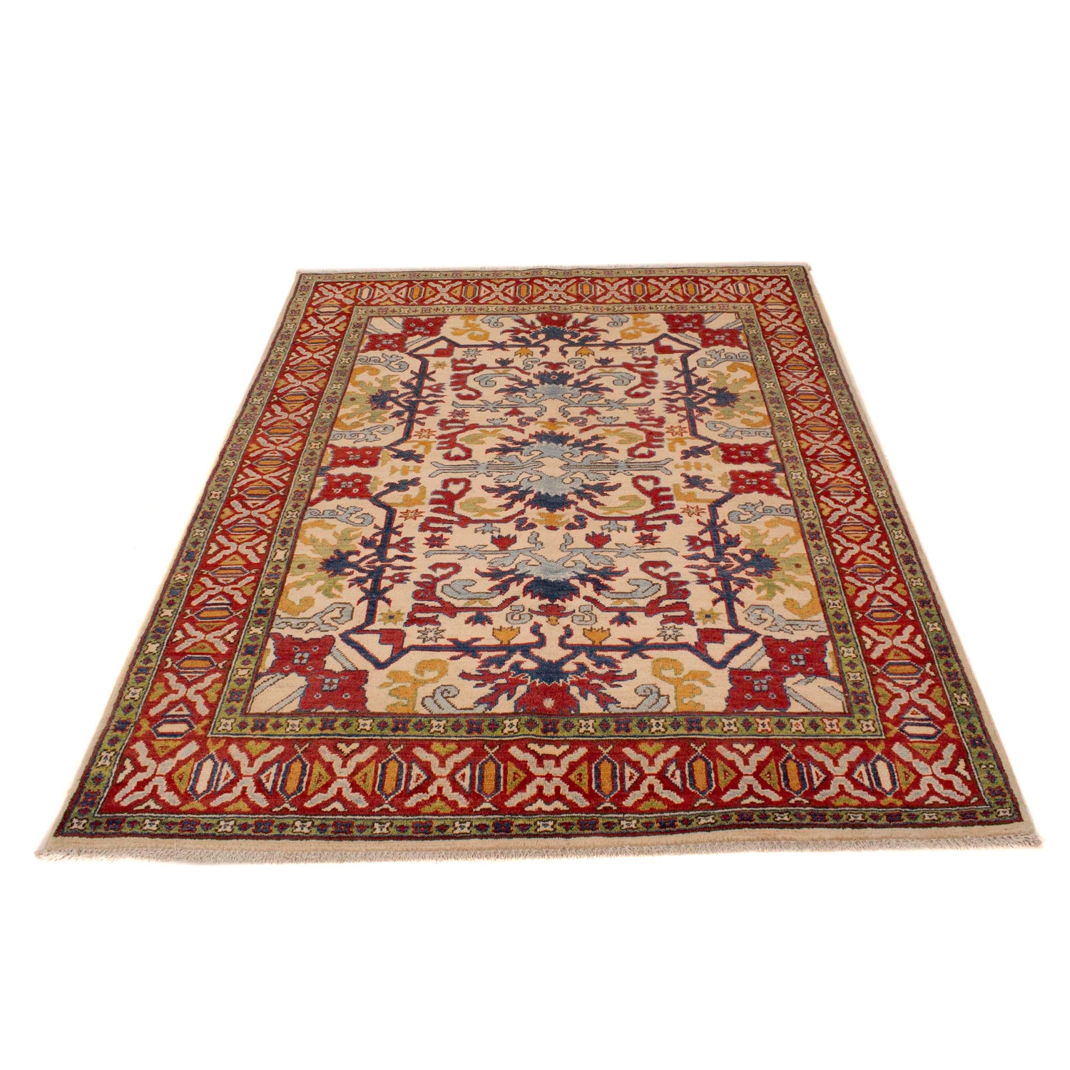 Oriental Kazak Rug 4' 11" x 6' 4" (ft) - No. W34058